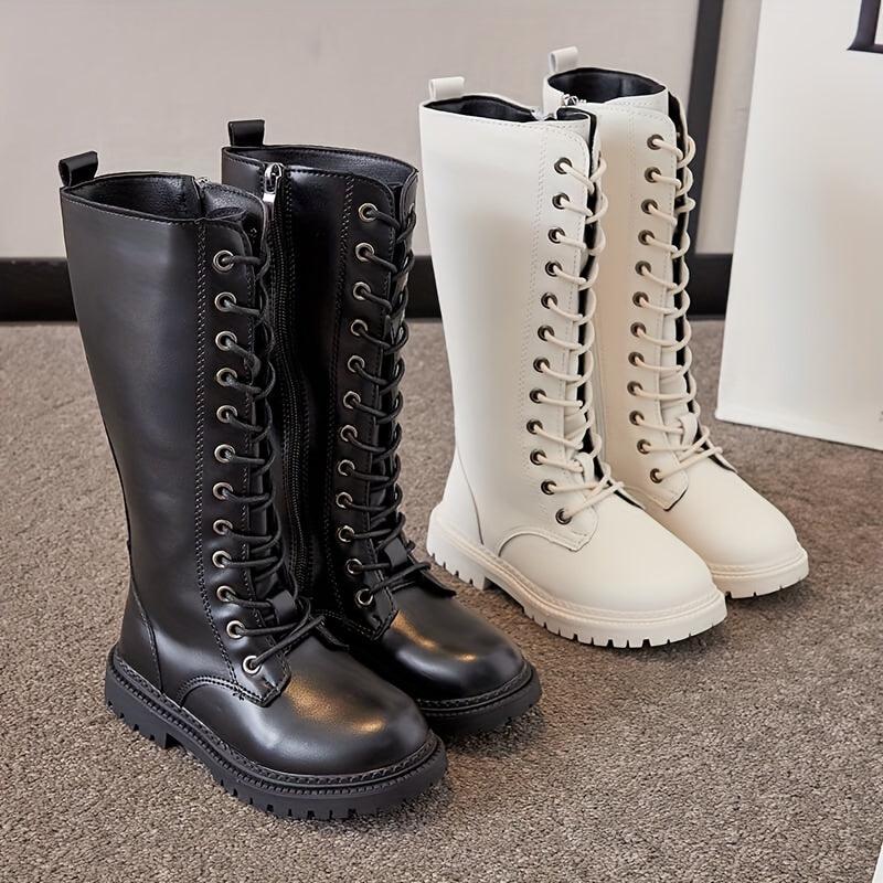 Girls Lightweight Non Slip Boots With Zipper