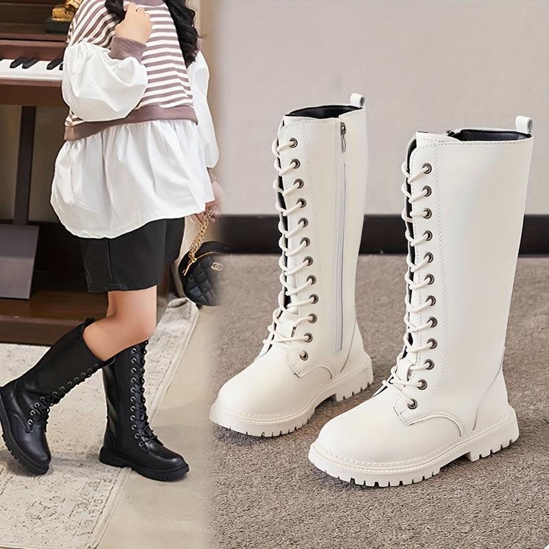 Girls Lightweight Non Slip Boots With Zipper