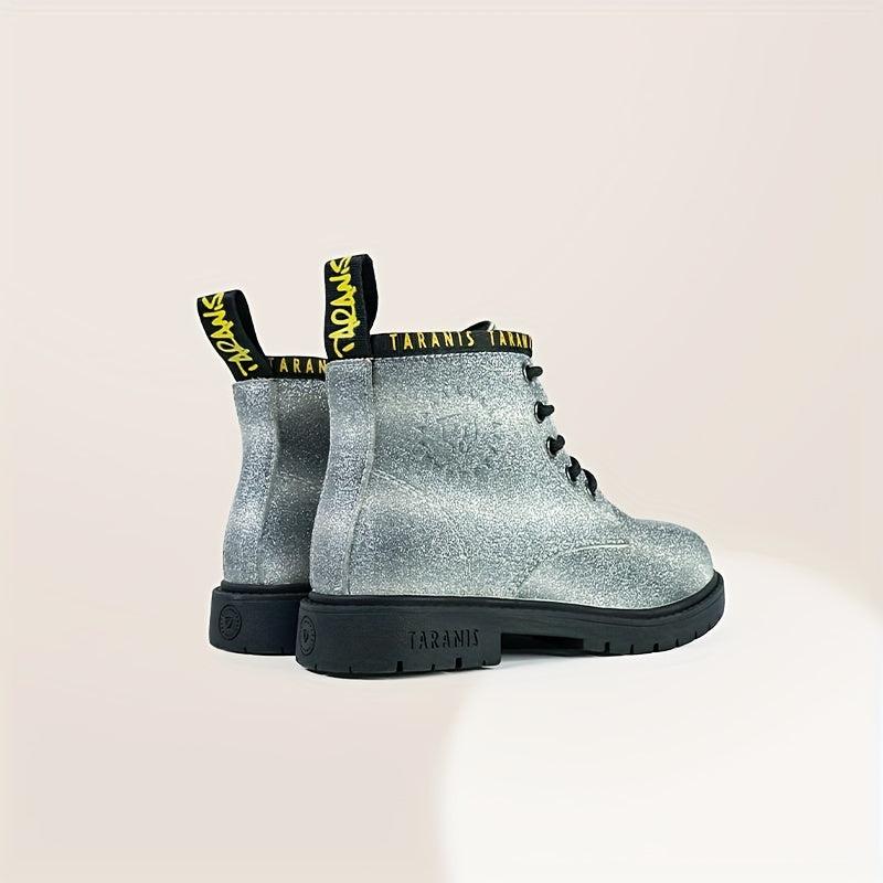 TARANIS Girls Ankle Boots with Zipper Lightweight Non Slip Boots