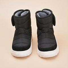 Girl's Solid Snow Boots Warm Fleece Cozy Ankle Boots