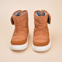Girl's Solid Snow Boots Warm Fleece Cozy Ankle Boots