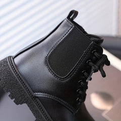 High Top Lace Up Comfy Boots For Girls