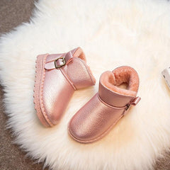 Girls' Warm Snow Boots Soft Fleece Lined Outdoor Winter Shoes