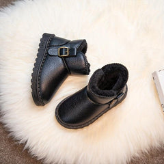 Girls' Warm Snow Boots Soft Fleece Lined Outdoor Winter Shoes