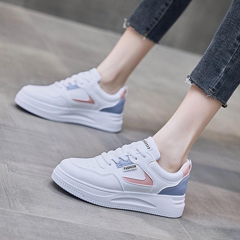 Girl's Solid Skate Shoes Comfy Non Slip Casual Sneakers