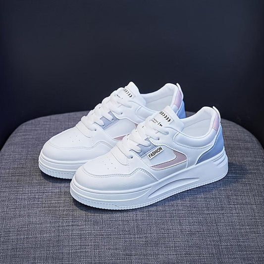 Girl's Solid Skate Shoes Comfy Non Slip Casual Sneakers