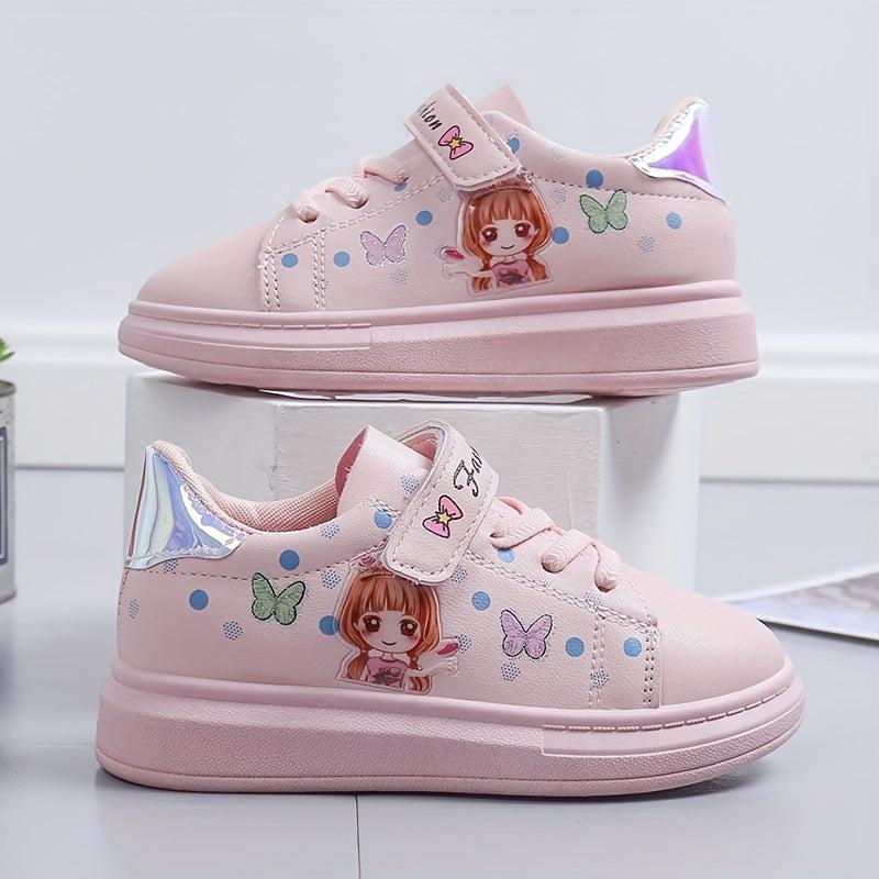 Girls' Cartoon Low Top Sneakers - Lightweight Anti Slip - All Seasons