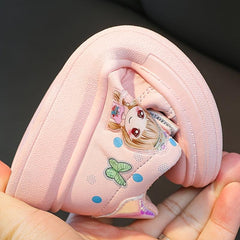 Casual Cartoon Low Top Sneakers For Girls Lightweight Anti Slip Sneakers