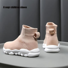 Breathable Woven Shoes for Baby Girls Lightweight Slip-On Walking Shoes