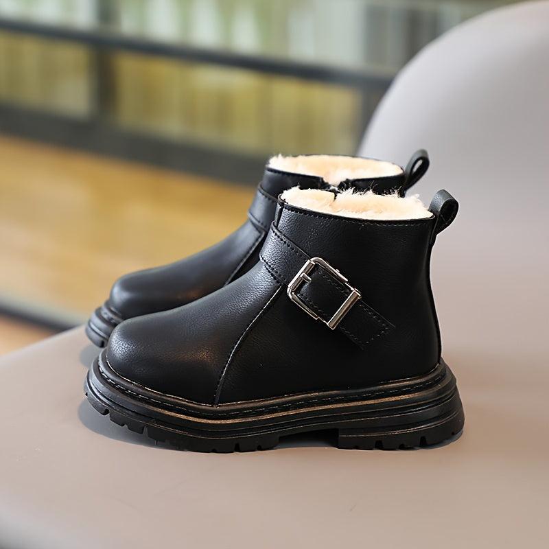 Fleece Baby Girls Winter Boots Soft Bottom Anti-slip Comfortable