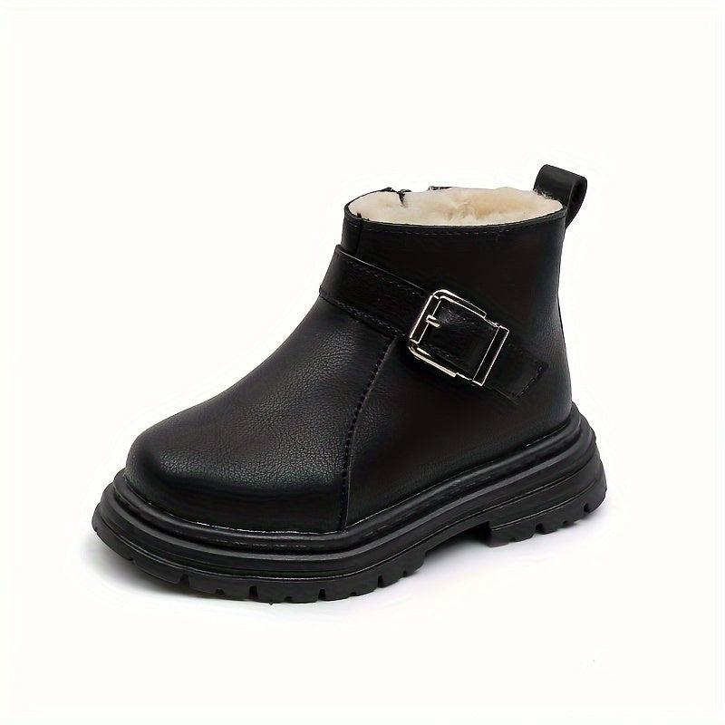 Fleece Baby Girls Winter Boots Soft Bottom Anti-slip Comfortable