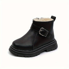 Fleece Baby Girls Winter Boots Soft Bottom Anti-slip Comfortable