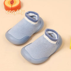 Baby Girls Lace Slip-On Sock Shoes Breathable No Tie