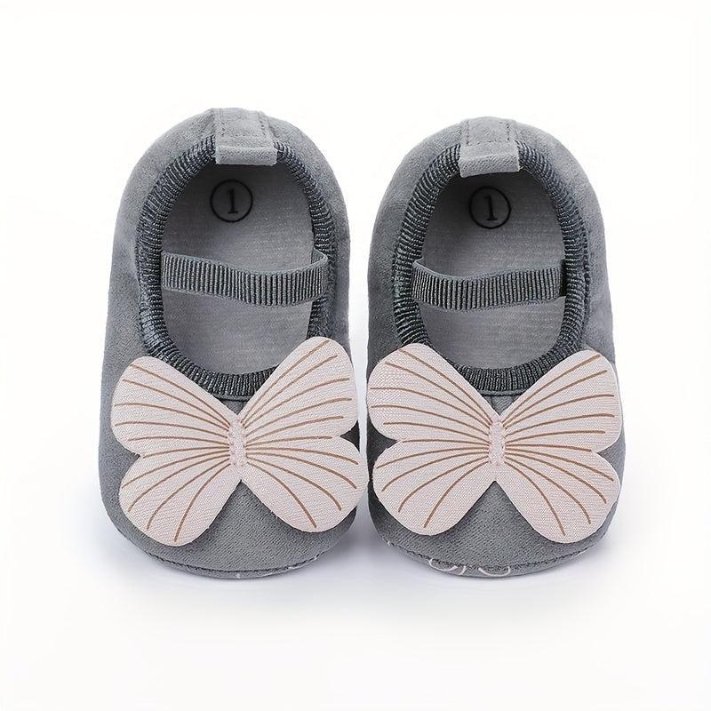 Cute Baby Girl Ballet Shoes Soft Sole Slip On Elastic Strap Spring Walking