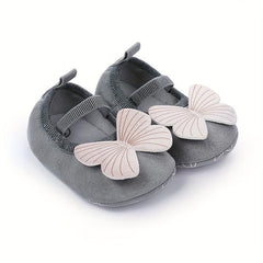 Cute Baby Girl Ballet Shoes Soft Sole Slip On Elastic Strap Spring Walking