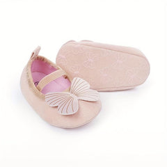 Cute Baby Girl Ballet Shoes Soft Sole Slip On Elastic Strap Spring Walking