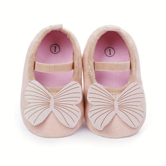 Cute Baby Girl Ballet Shoes Soft Sole Slip On Elastic Strap Spring Walking