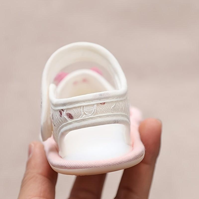 Breathable Baby Girl Sandals Lightweight Anti Slip Indoors Outdoors