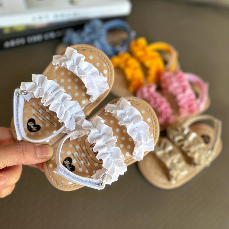 Baby Girls Sandals Non Slip Princess Sandals Open Toe Beach Shoes