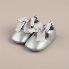 Bowknot Walking Shoes For Baby Girls Lightweight Non slip Shoes