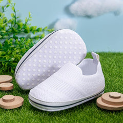 Baby Running Shoes Knit Breathable Crib Shoes Spring Summer