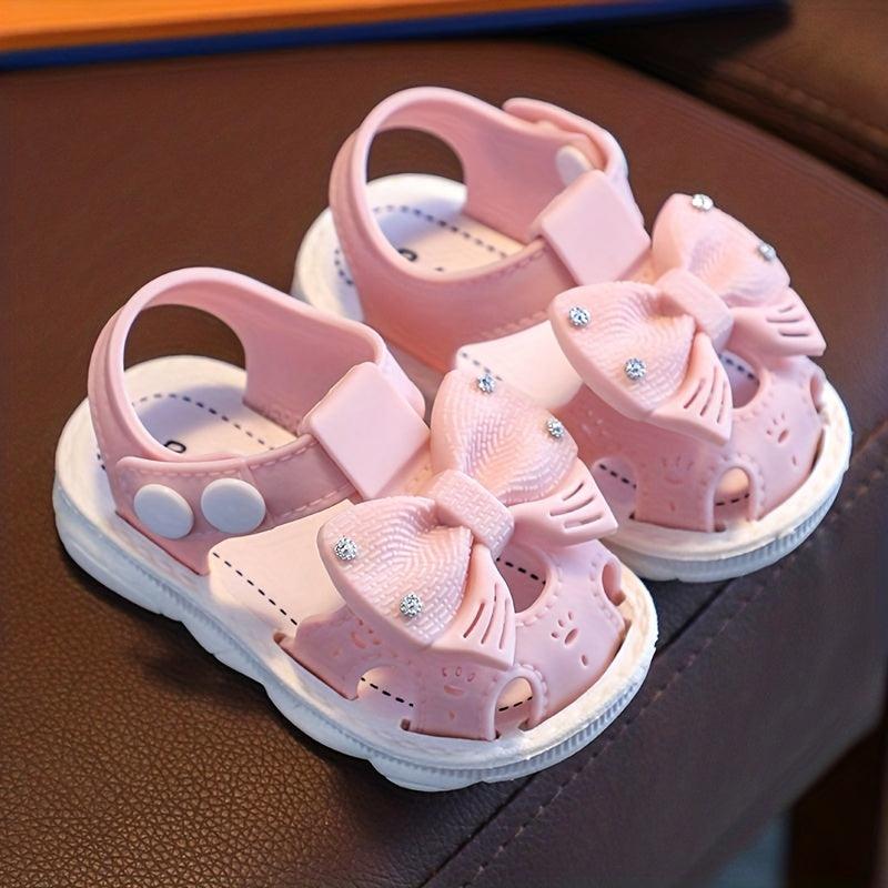 Adorable Baby Girls Bowknot Sandals Lightweight Non Slip