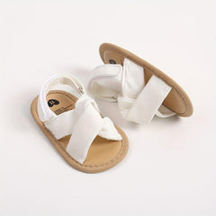 Baby Girls Hook & Loop Sandals Non Slip Walking Shoes For Newborn Summer