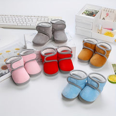 Fleece House Shoes For Baby Girls Soft Non Slip Walking Shoes