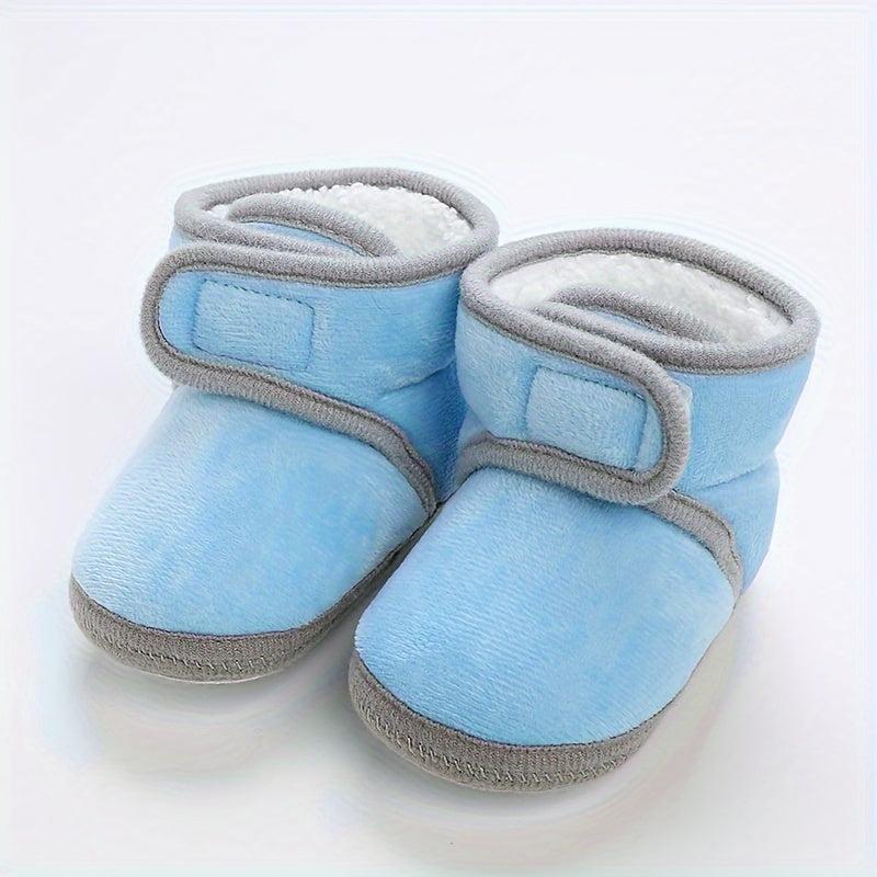 Fleece House Shoes For Baby Girls Soft Non Slip Walking Shoes