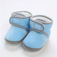 Fleece House Shoes For Baby Girls Soft Non Slip Walking Shoes