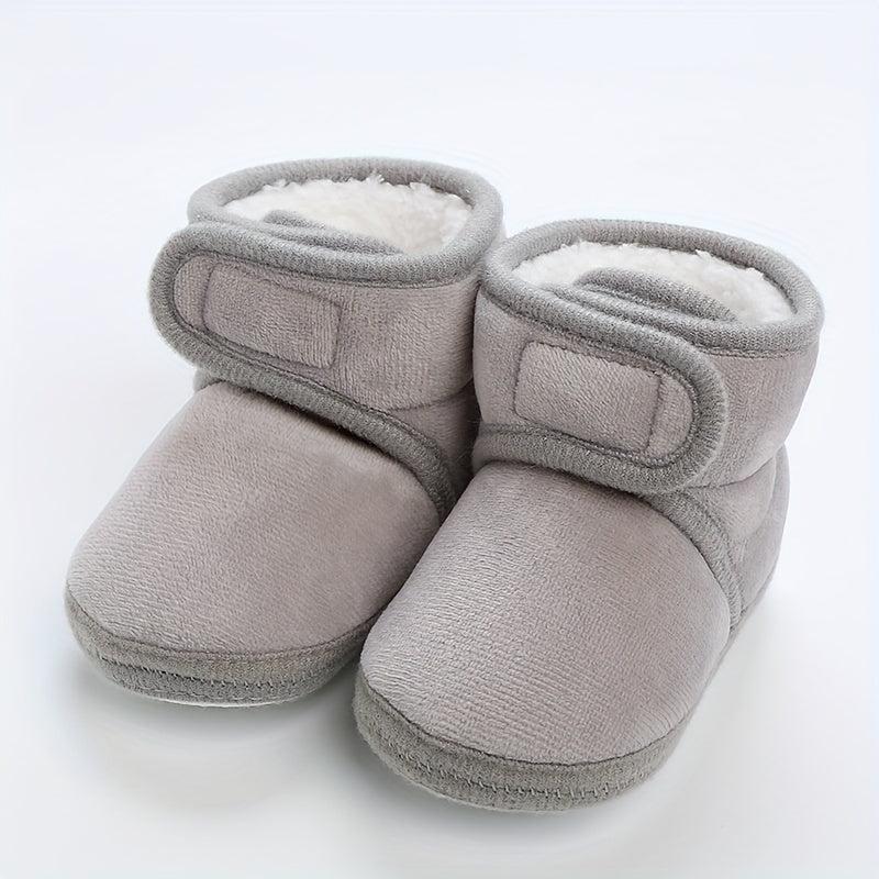 Fleece House Shoes For Baby Girls Soft Non Slip Walking Shoes