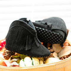Cowboy Tassel Boots for Baby Girls Soft Bottom Non Slip Toddler Shoes