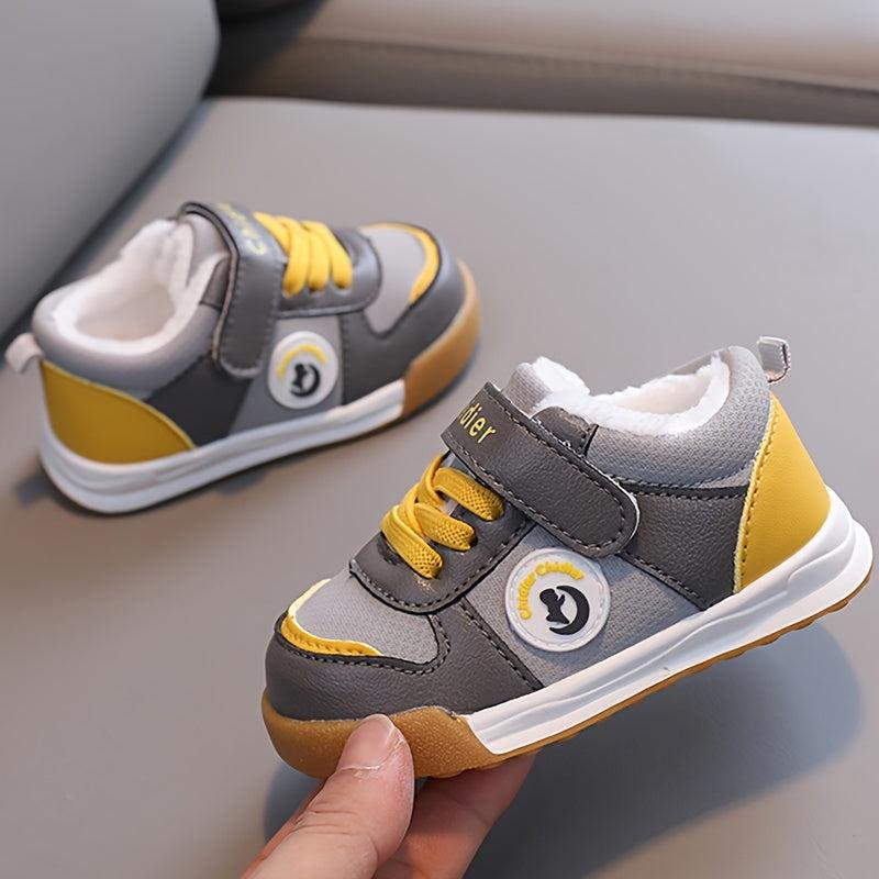 Warm Fleece Baby Sneakers Non Slip Shoes for Boys