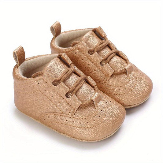 Baby Boys Lace Up Sneakers Lightweight Non Slip Walking Shoes