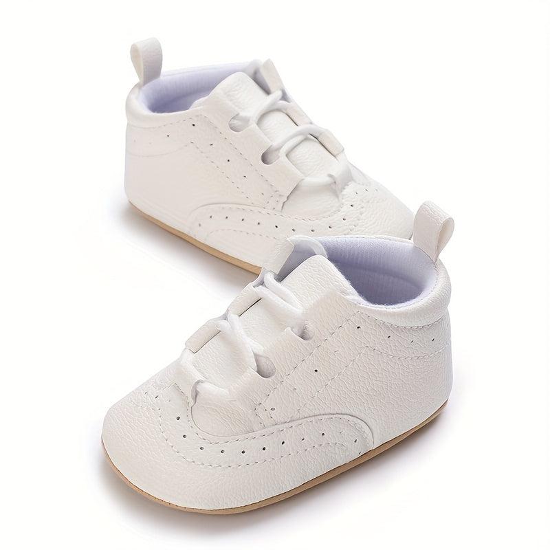 Baby Boys Lace Up Sneakers Lightweight Non Slip Walking Shoes