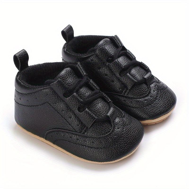 Baby Boys Lace Up Sneakers Lightweight Non Slip Walking Shoes