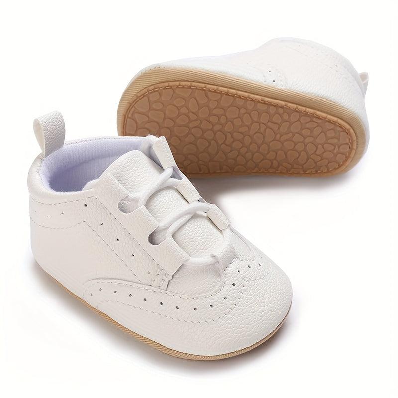 Baby Boys Lace Up Sneakers Lightweight Non Slip Walking Shoes