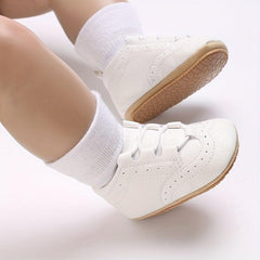 Baby Boys Lace Up Sneakers Lightweight Non Slip Walking Shoes