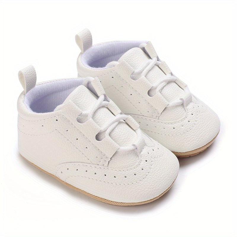 Baby Boys Lace Up Sneakers Lightweight Non Slip Walking Shoes