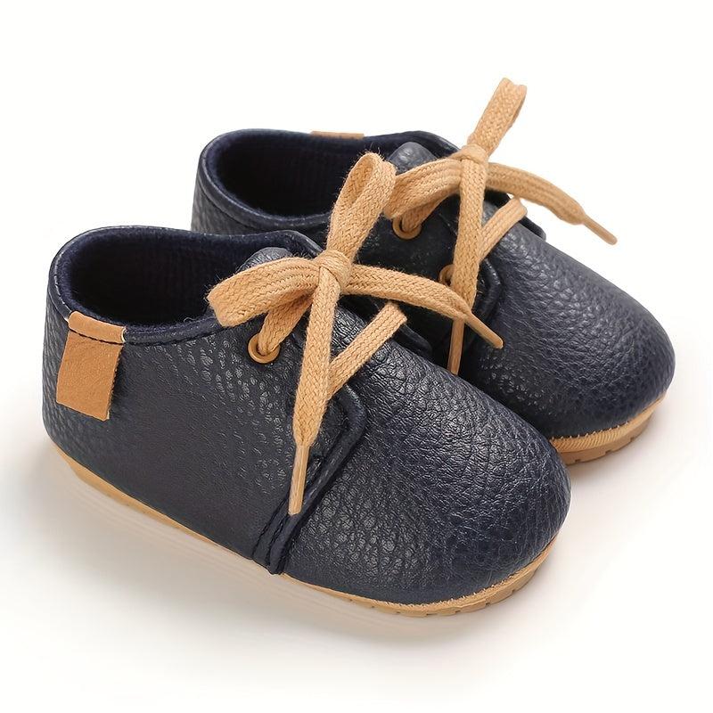 Casual Lace Up Sneakers For Baby Boys Lightweight Walking Shoes