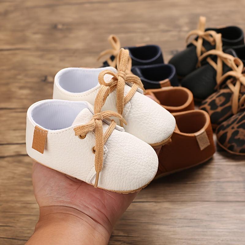 Casual Lace Up Sneakers For Baby Boys Lightweight Walking Shoes