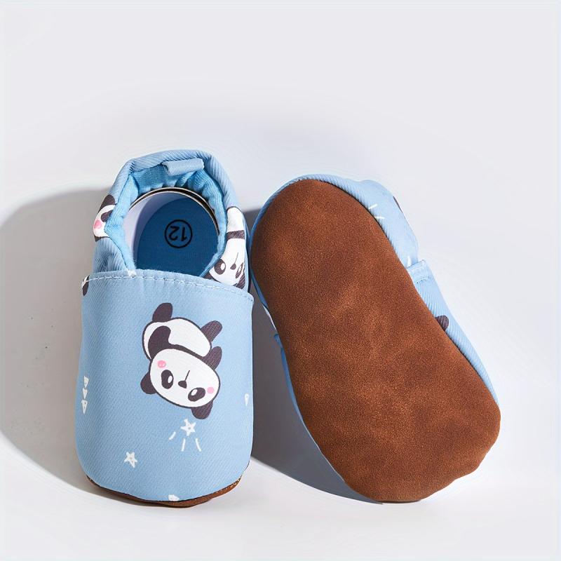 Baby Boys Cartoon House Shoes Non Slip Soft Bottom Indoor Walking Shoes