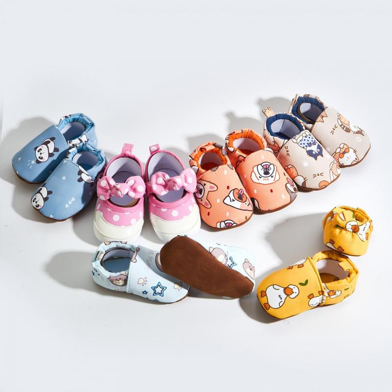 Baby Boys Cartoon House Shoes Non Slip Soft Bottom Indoor Walking Shoes