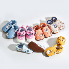Baby Boys Cartoon House Shoes Non Slip Soft Bottom Indoor Walking Shoes
