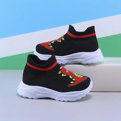 Dino Toddler Shoes Non-Slip Lightweight Easy Slip-On Indoor Outdoor Spring Fall
