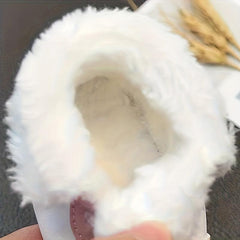 Warm Fleece Baby Boys Boots with Hook and Loop Fastener