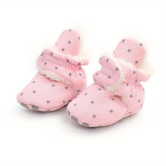 Warm Fleece Booties for Baby Boy