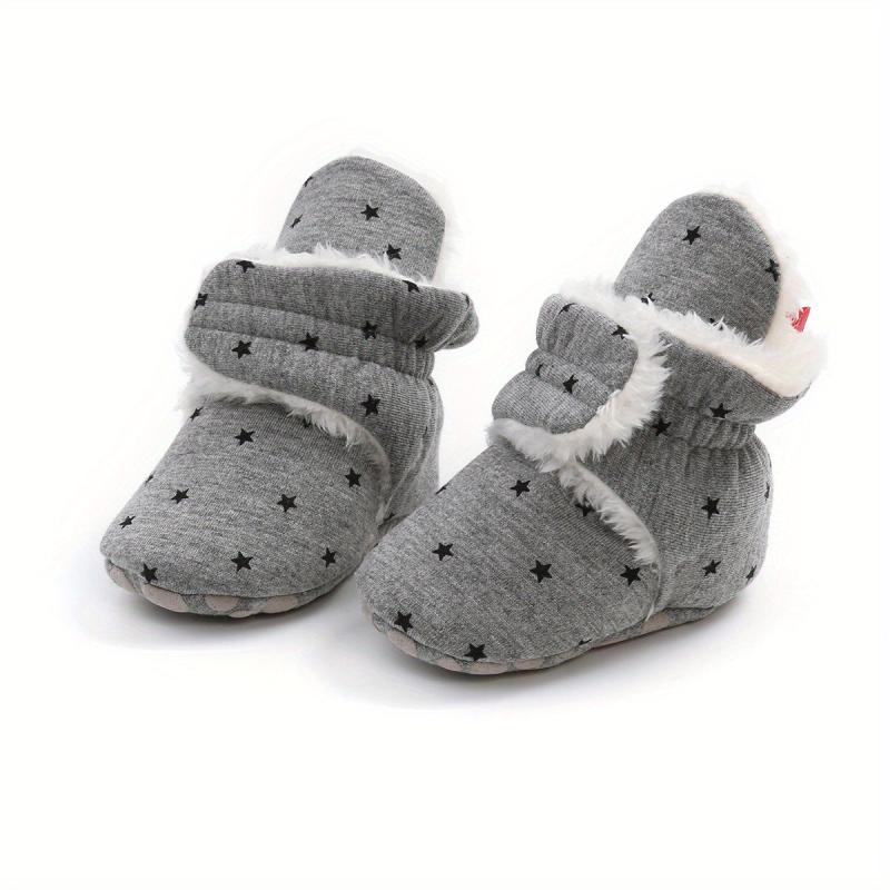 Warm Fleece Booties for Baby Boy