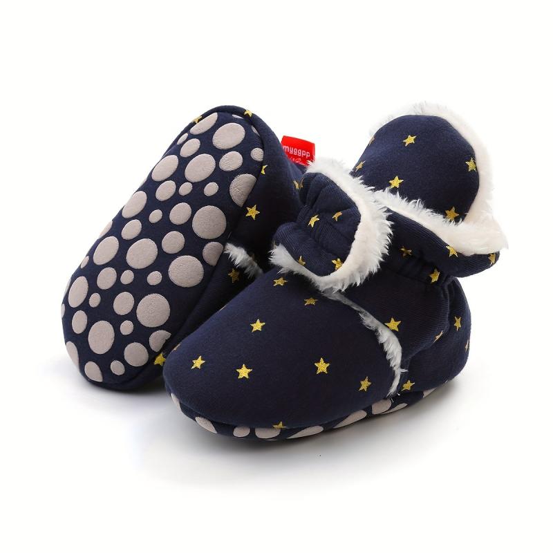 Warm Fleece Booties for Baby Boy