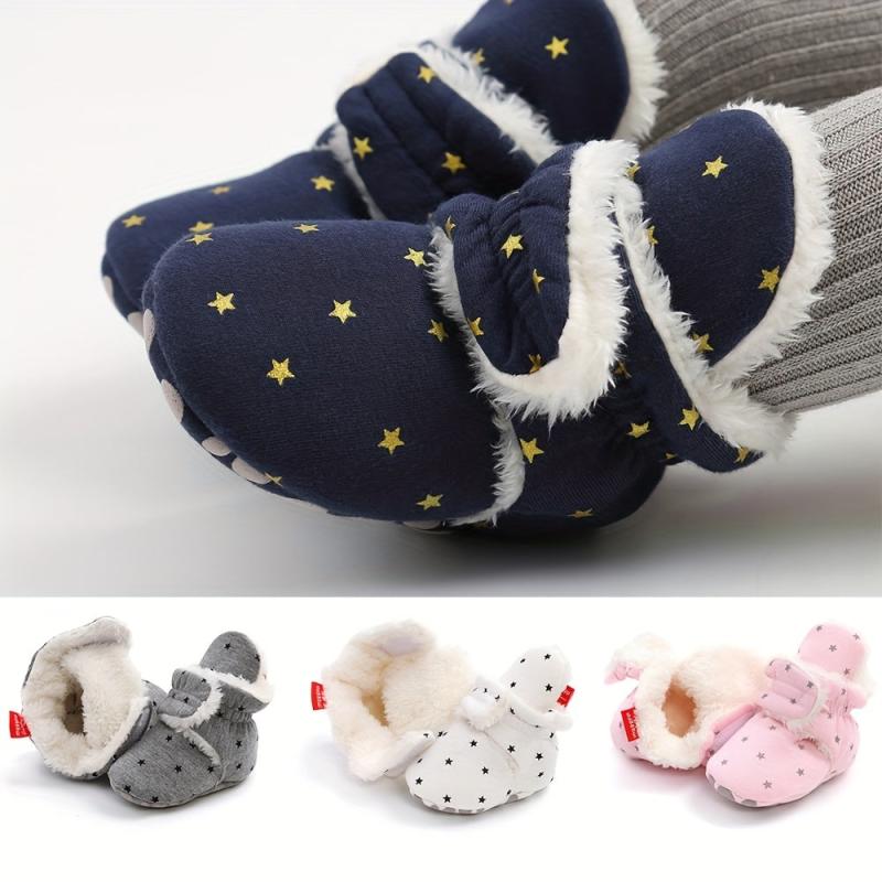 Warm Fleece Booties for Baby Boy